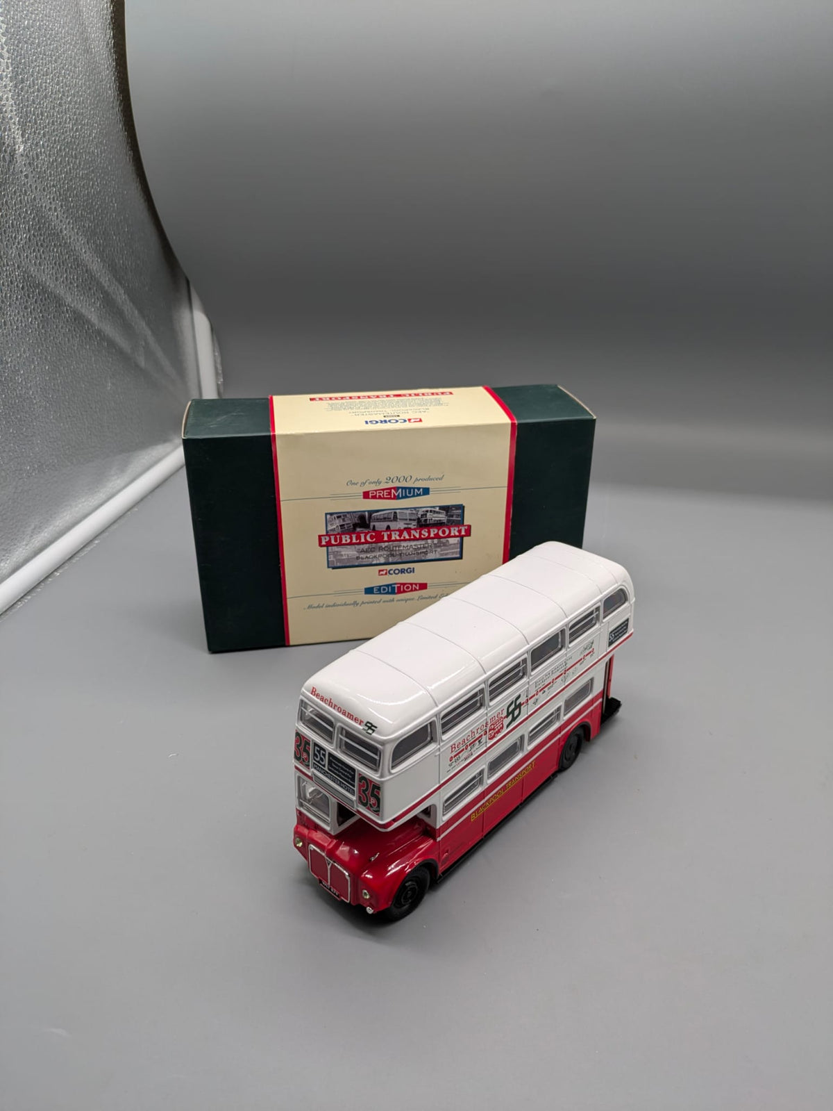 Bus Modell 1:50 Corgi 35009 AEC Routemaster Doppeldecker Bus mit OVP