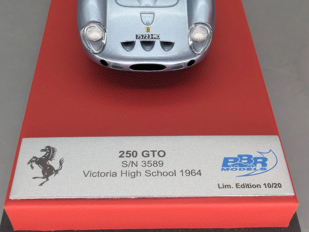 Modellautos 1:43 BBR Ferrari 250 GTO Victoria High School 1964 Ltd 10/20 mit OVP