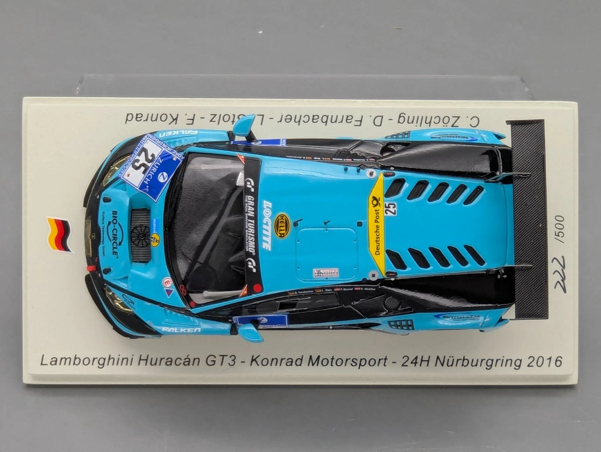 Modellautos 1:43 Spark SG573 Lamborghini Huracan GT3 24h Nbrg 2016 #25 OVP