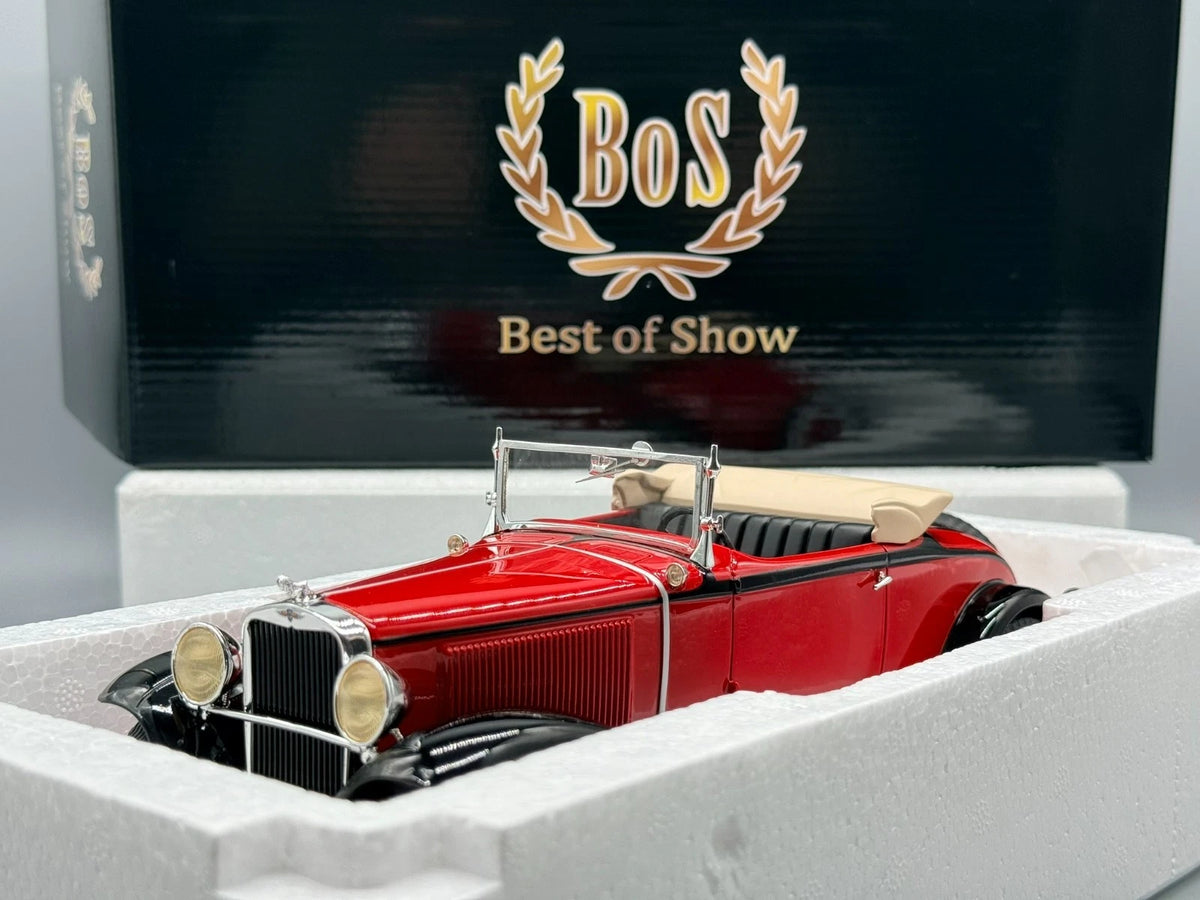 Modellautos 1:18 BOS Models Dodge Eight DG Cabriolet Rot mit OVP