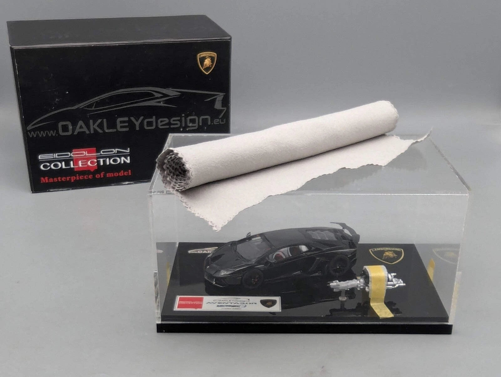 Eidolon Make Up 1:43 Lamborghini Aventador LP760-2 Engine Set Oakley Black OVP