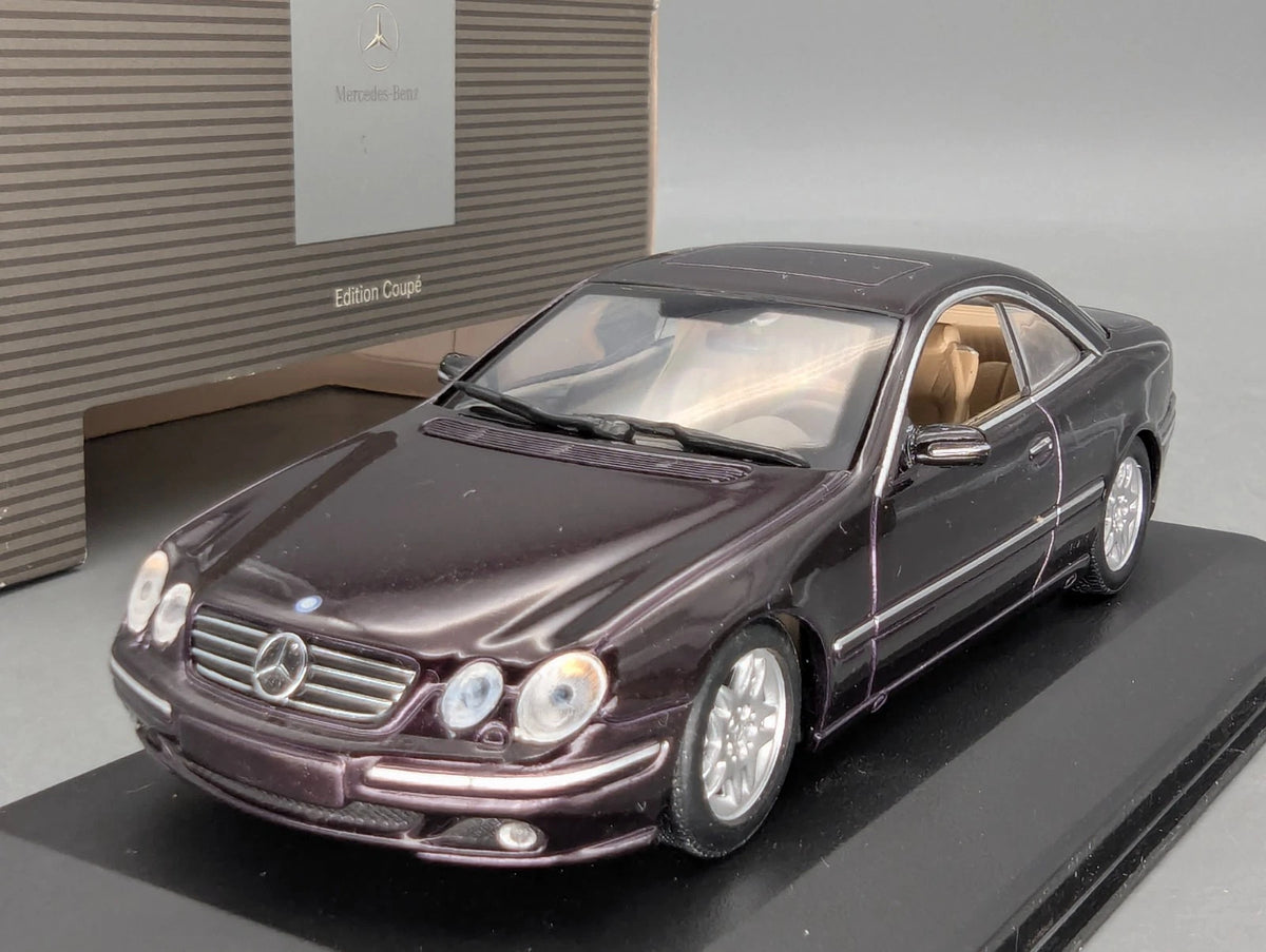 Modellautos 1:43 Minichamps Mercedes Benz CL 500 Dunkel-Violett/Rot Dealer OVP