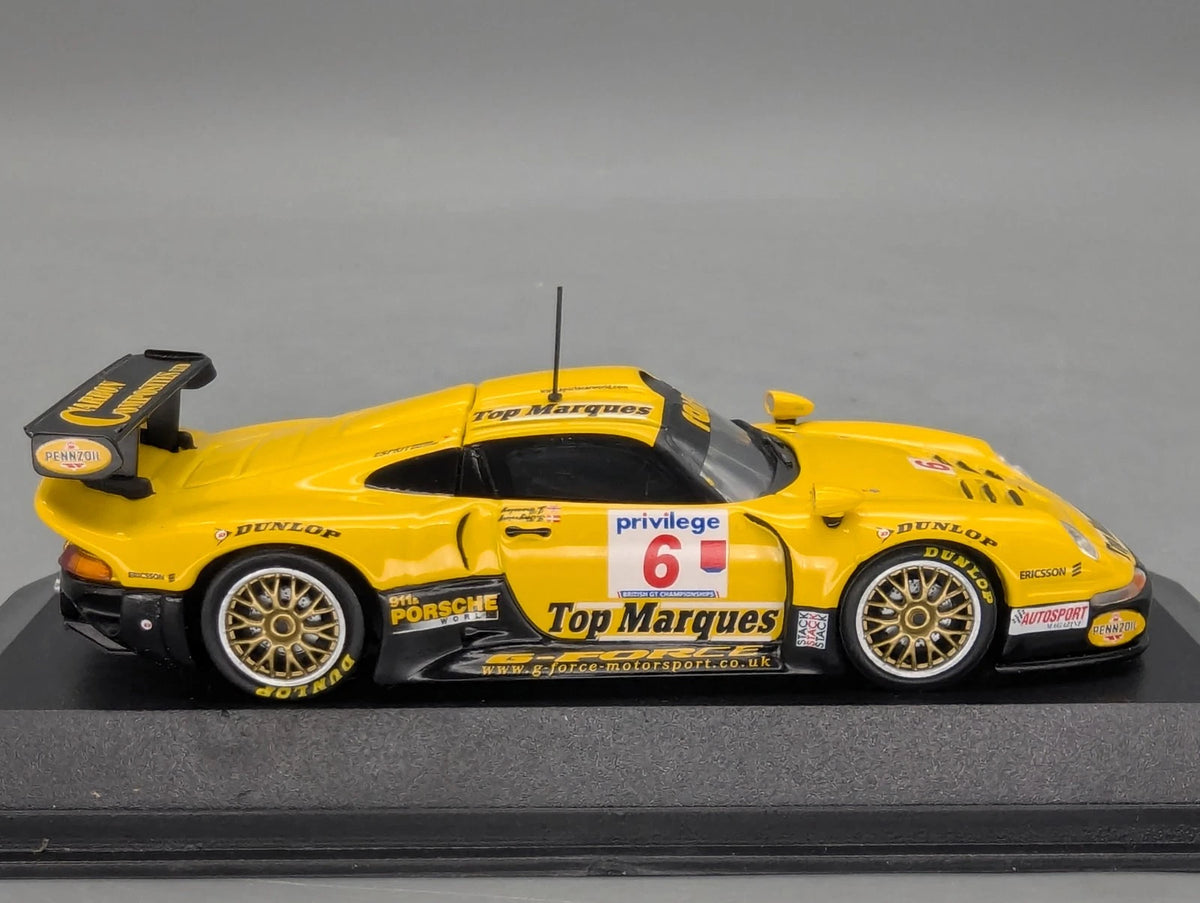 Modellautos 1:43 Minichamps Porsche 911 GT1 British GTC 1999 #6 mit OVP