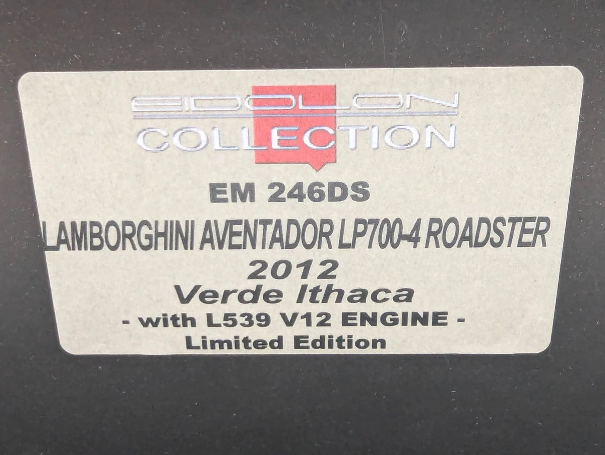 Eidolon Make Up 1:43 Lamborghini Aventador LP700-4 Roadster 2012 Engine Set OVP