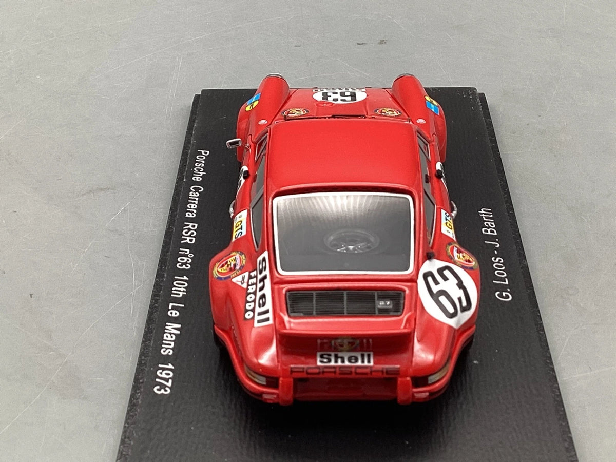 Modellautos 1:43 Spark Porsche Carrera RSR Le Mans 1973 #63 mit OVP