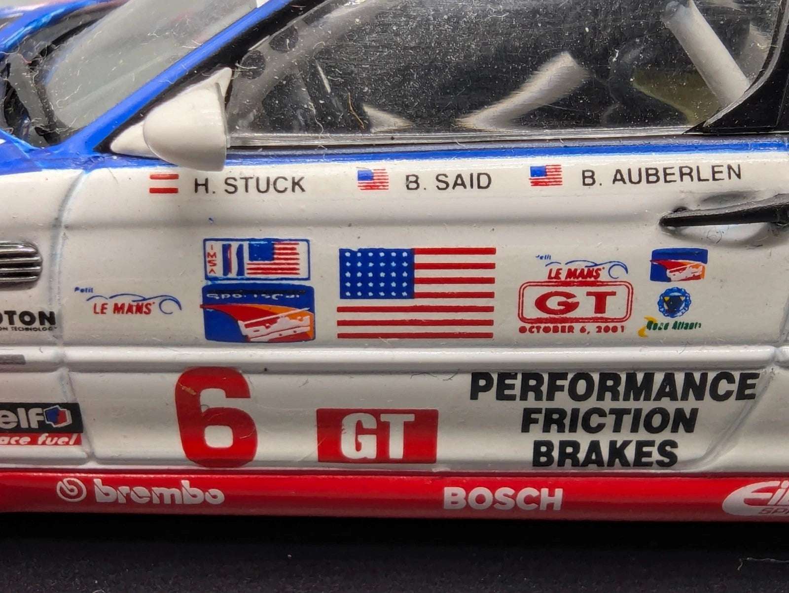 Modellautos  1:43 Minichamps BMW M3 GTR Winner ALMS 2001 #6 Stuck Said E46 OVP