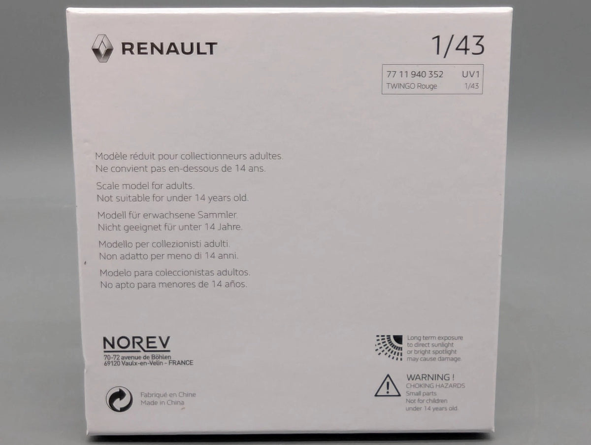 Modellautos 1:43 Norev Renault Twingo Rouge Rot mit OVP