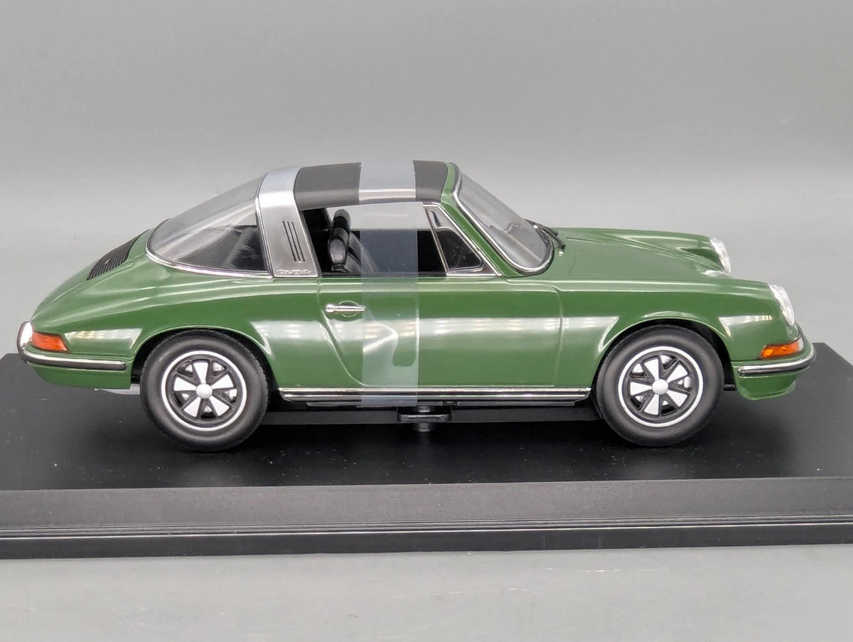 Modellautos 1:18 Norev Porsche 911 S Targa 1973 Grün mit OVP