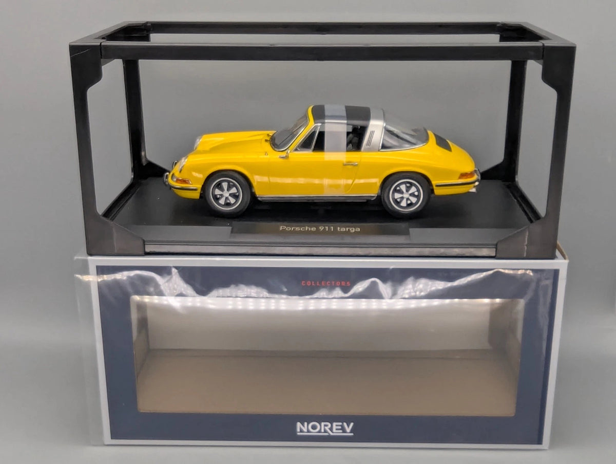 Modellautos 1:18 Norev Porsche 911 E Targa 1969 Gelb mit OVP