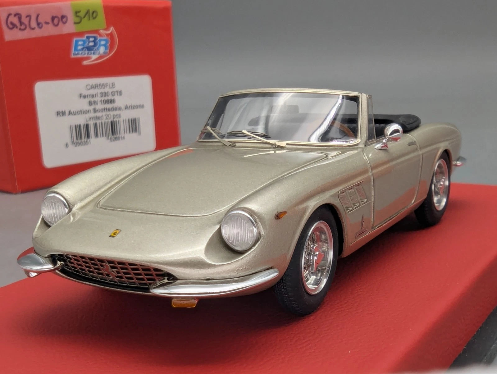 Modellautos 1:43 BBR Ferrari 330 GTS 1967 Auction 2017 Limited 06/20 mit OVP