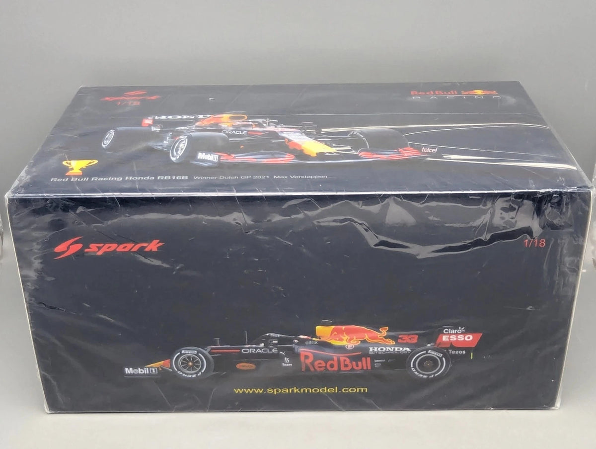 Modellautos 1:18 Spark Honda  Red Bull RB16B WINNER  NL 2021 #33 Verstappen OVP