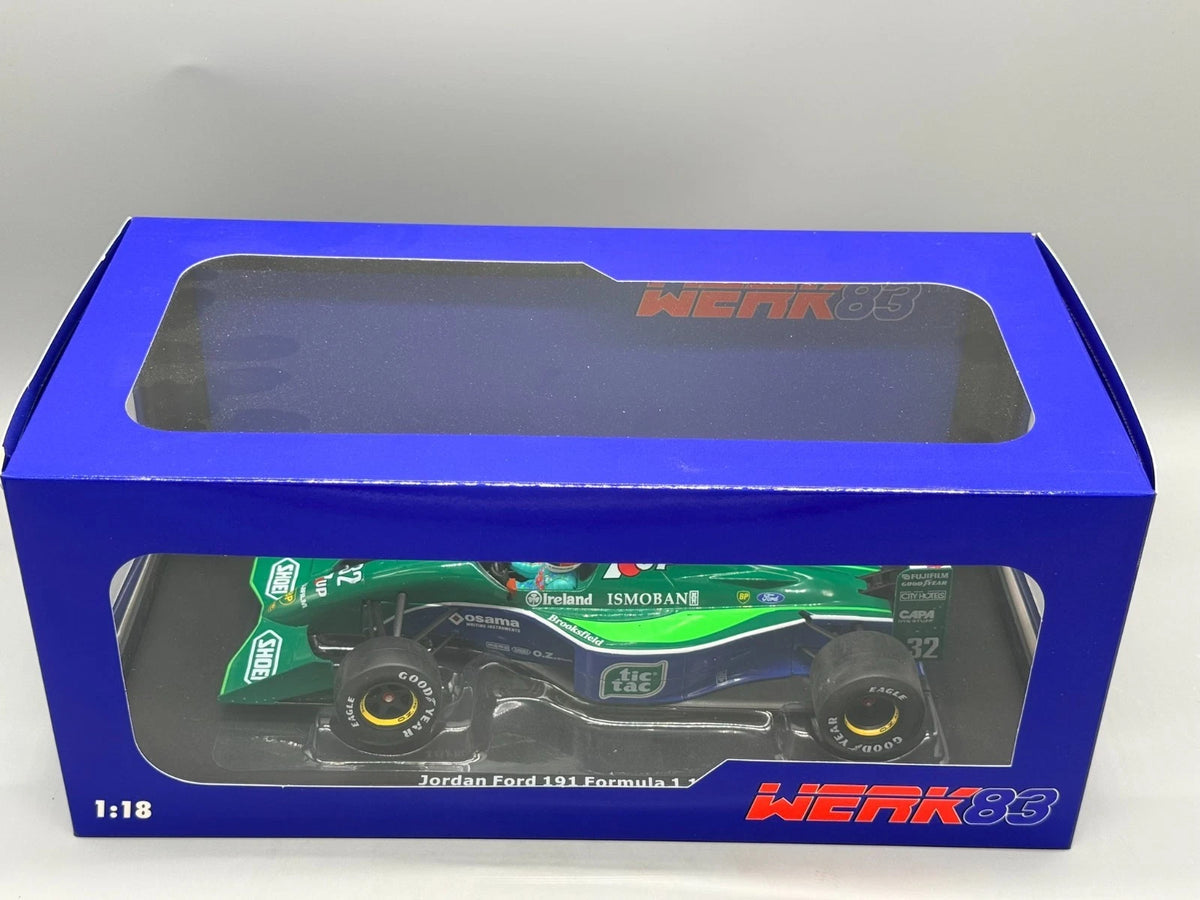 Modellautos 1:18 Werk83 Jordan Ford 191 Formula 1 1991 #32 mit OVP