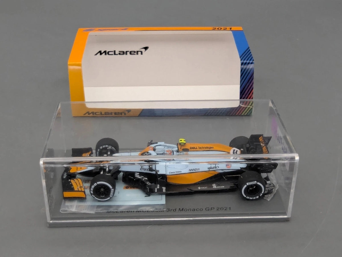 Modellautos 1:43 Spark S7679 McLaren MCL35M 3rd Monaco GP 2021 #4 L. Norris OVP
