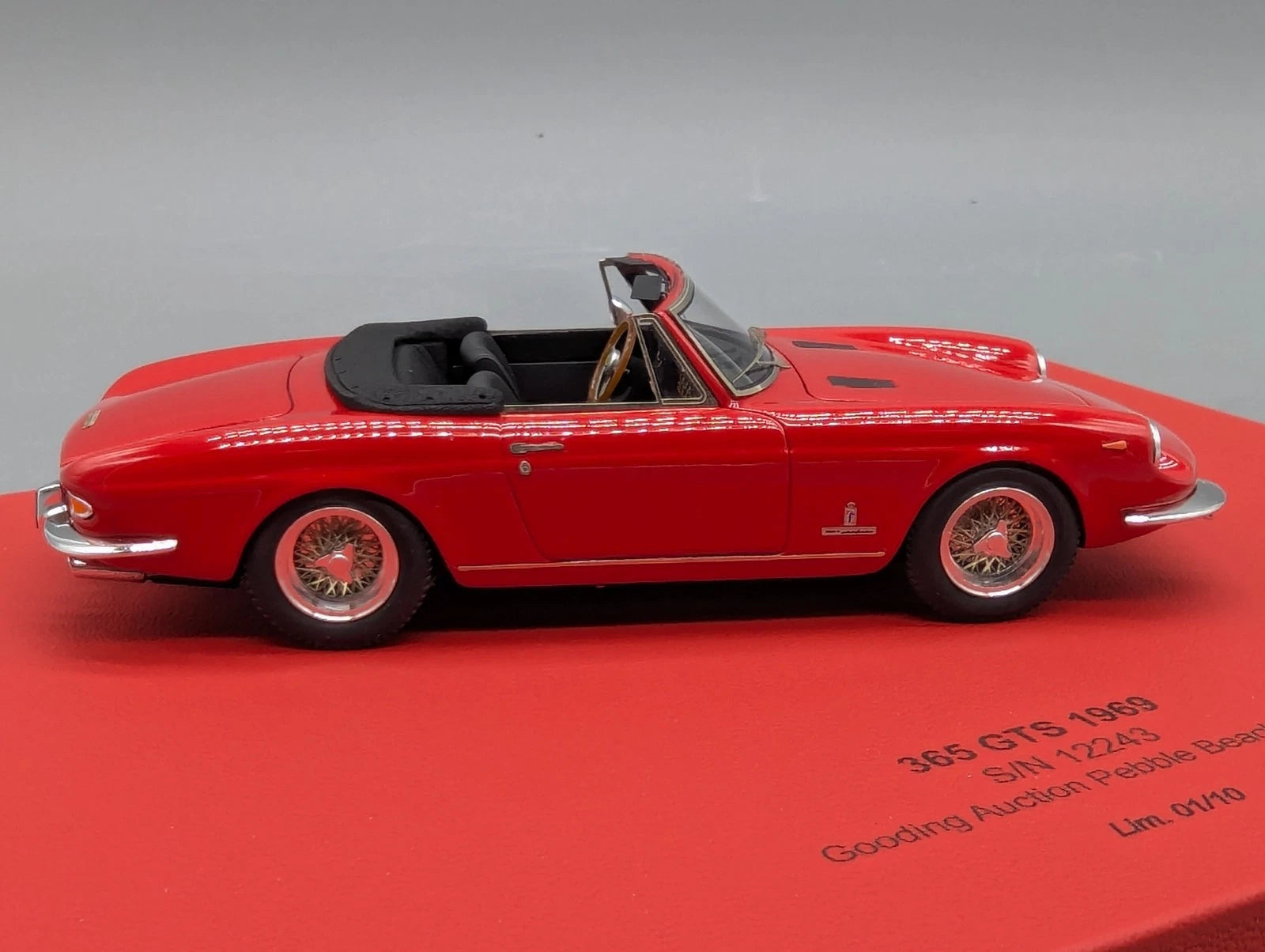 Modellautos 1:43 BBR Ferrari 365 GTS 1969 Gooding Auction 2008 Ltd 01/10 mit OVP