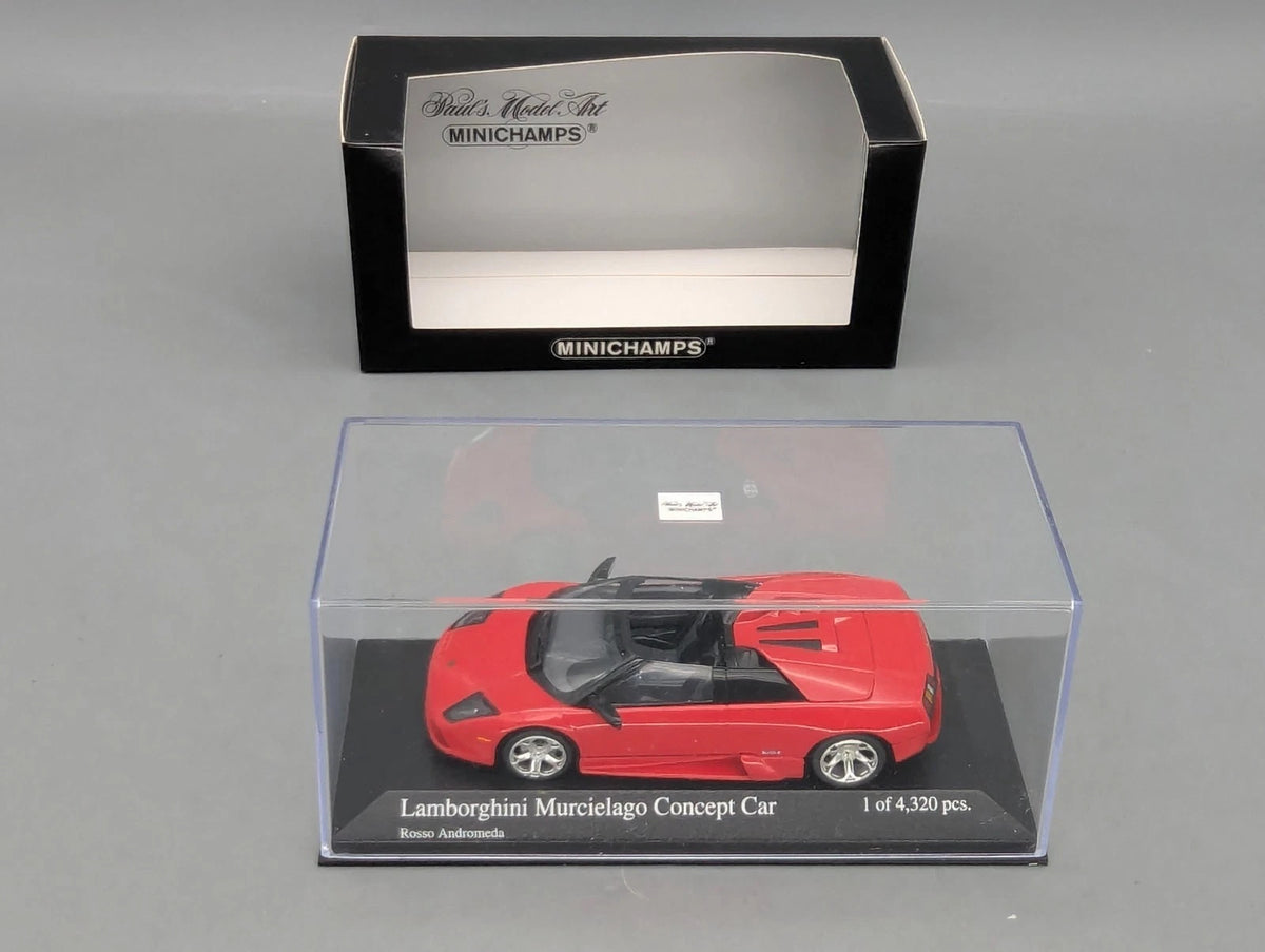 Modellautos 1:43 Minichamps Lamborghini Murcielago Concept Car 2004 Rosso OVP