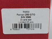Modellautos 1:43 BBR  Ferrari 250 GTO Set 2-tlg. Limitiert 4/5 mit OVP