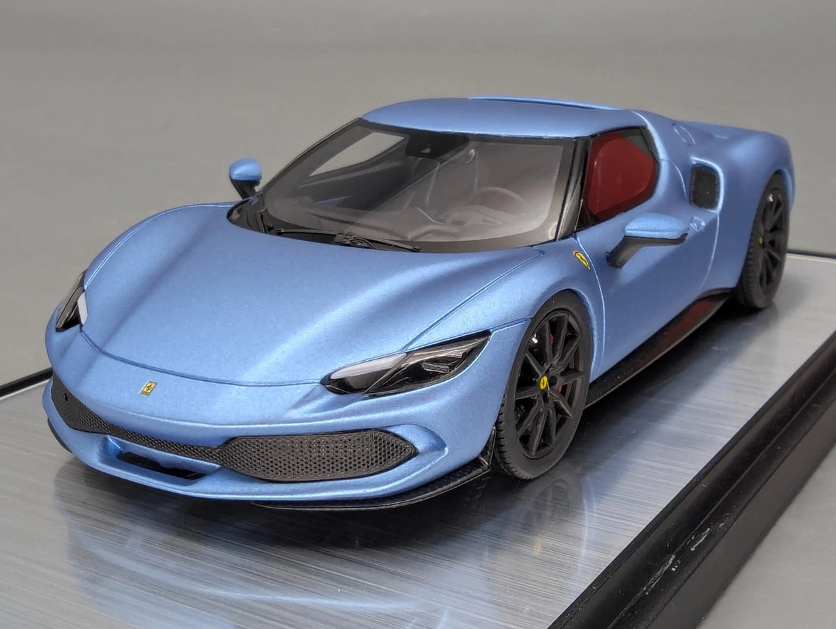 Modellautos 1:43 BBR Concept43 Ferrari 296 GTB Azzurro C. Matt Ltd 09/20 mit OVP