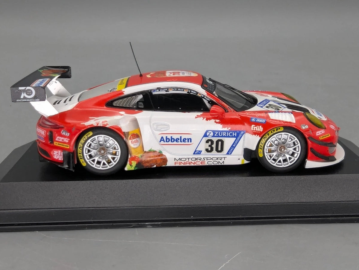 Modellautos 1:43 Minichamps Porsche 911 GT3 R 24h Nbrg 2018 Frikadelli #30 OVP