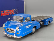 Modellautos 1:18 Werk83 iScale Mercedes Renntransporter Das blaue Wunder mit OVP