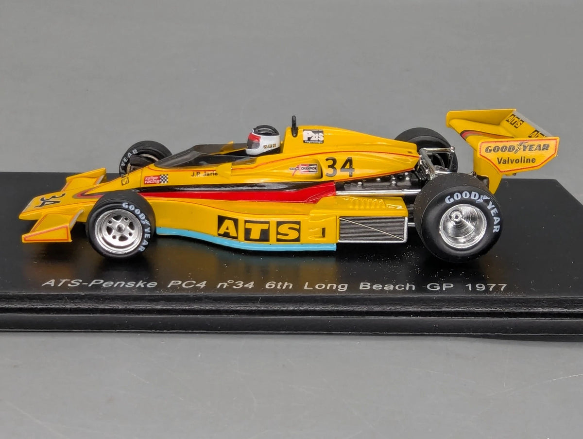 Modellautos 1:43 Spark S3371 ATS-Penske PC4 Long Beach 1977 #34 J. P. Jarier OVP