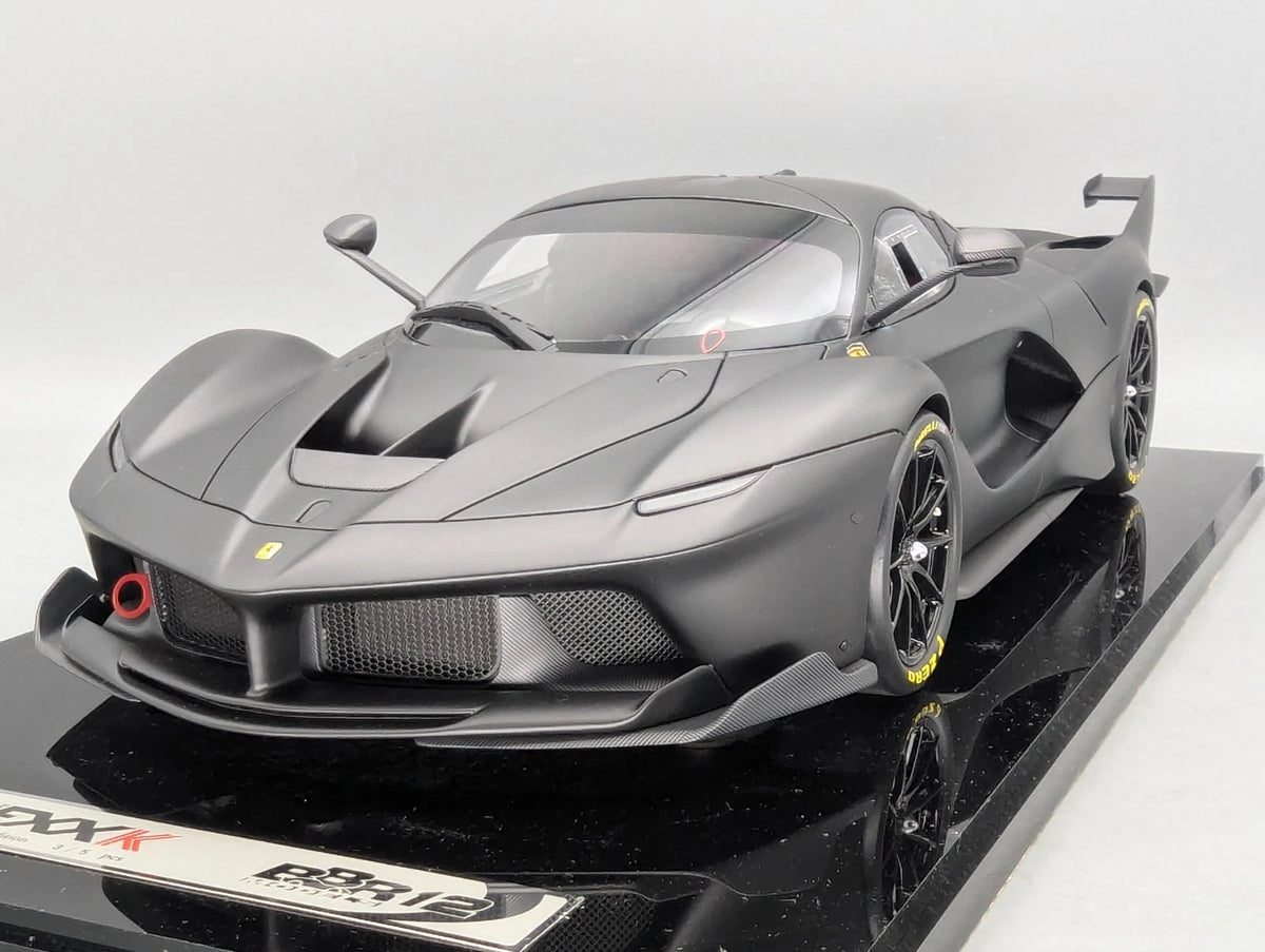 Modellautos 1:12 BBR Ferrari FXX-K Matt Black Ltd 03/05 Vitrine OVP