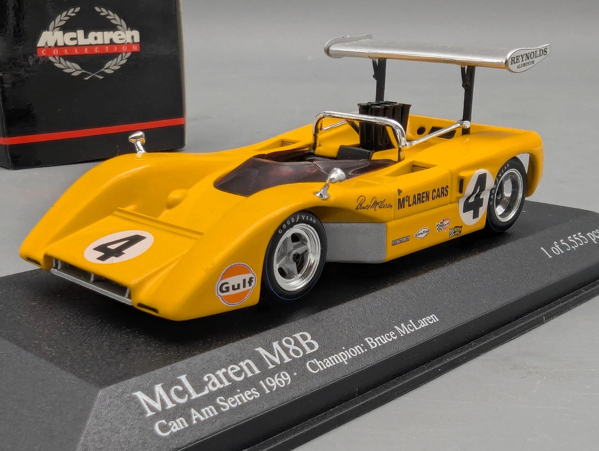 Modellautos 1:43 Minichamps McLaren M8B Can Am Series 1969 Champion #4 mit OVP