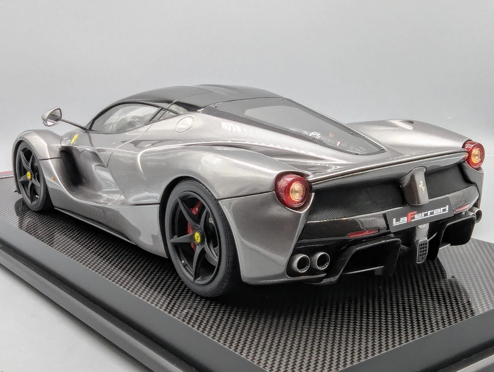 Modellautos 1:12 Amalgam Ferrari La Ferrari Ltd #01/10 Silber Zertifikat mit OVP