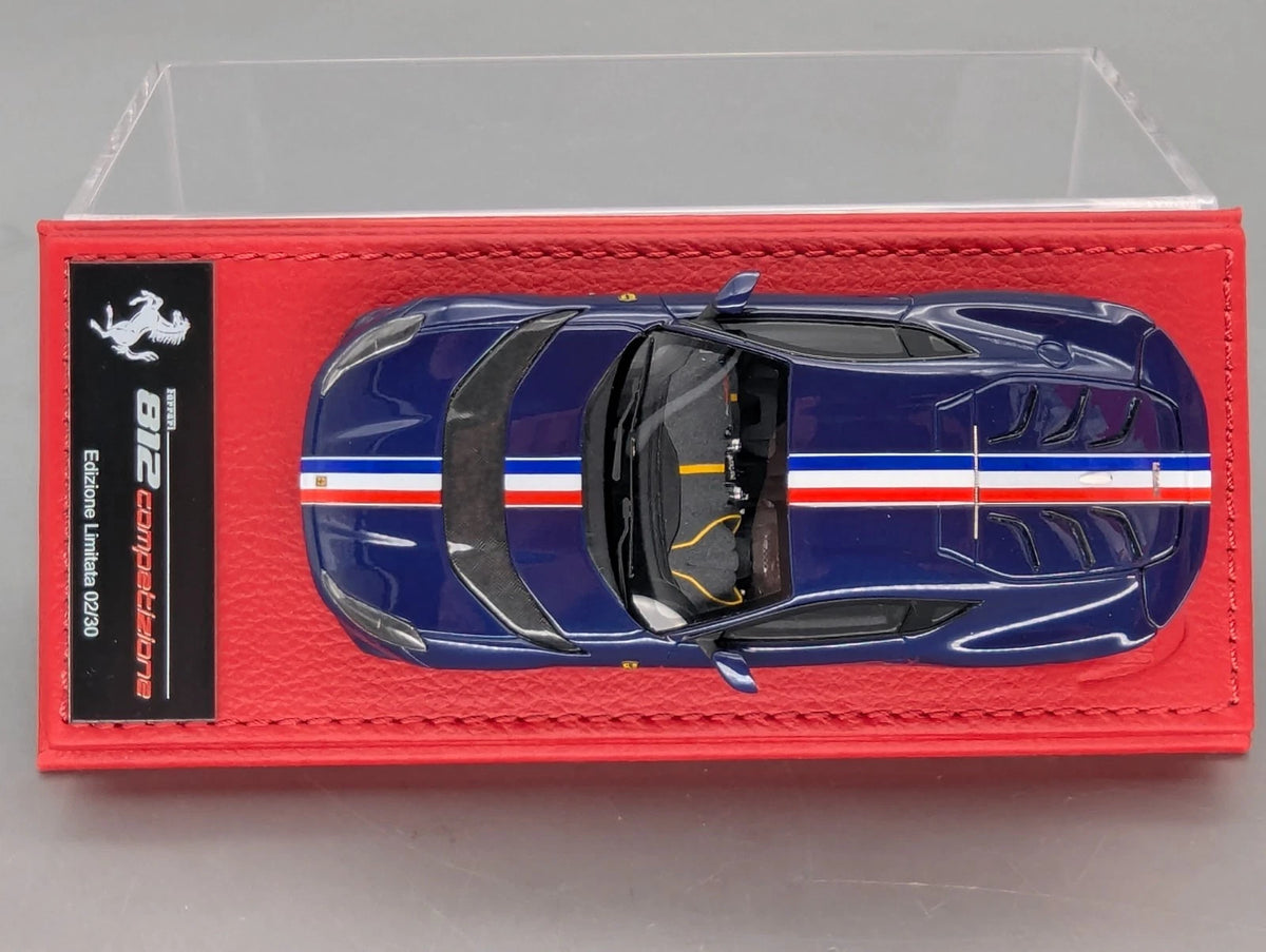 Modellautos 1:43 BBR Deluxe Calsito Ferrari 812 Competizione Blue Ltd 02/30 OVP