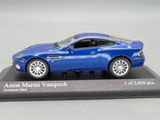 Modellautos 1:43 Minichamps Aston Martin Vanquish 2002 Blau Metallic mit OVP