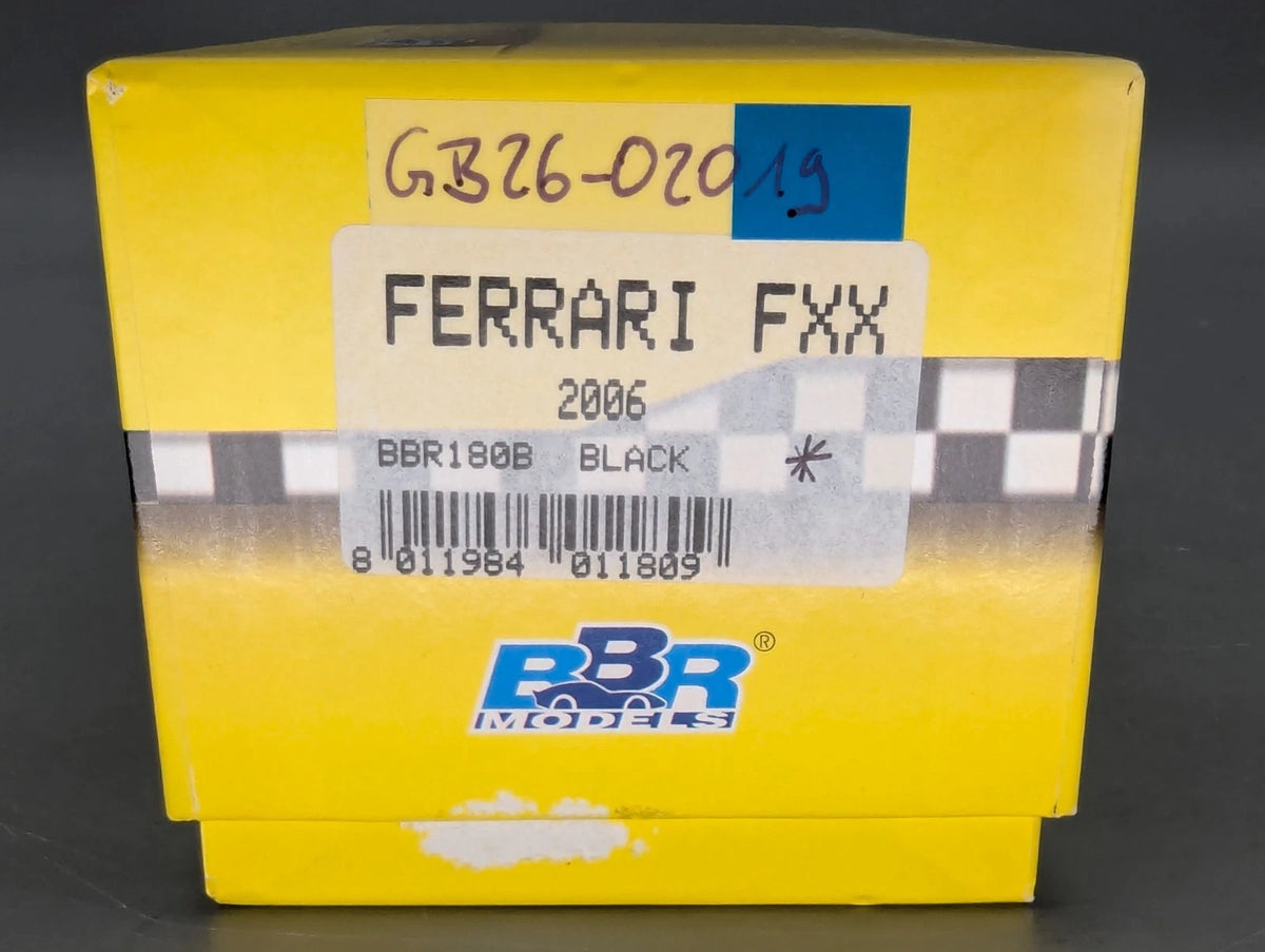 Modellautos 1:43 BBR Ferrari FXX 2006 Black Matt Ltd 20/20 mit Vitrine + OVP