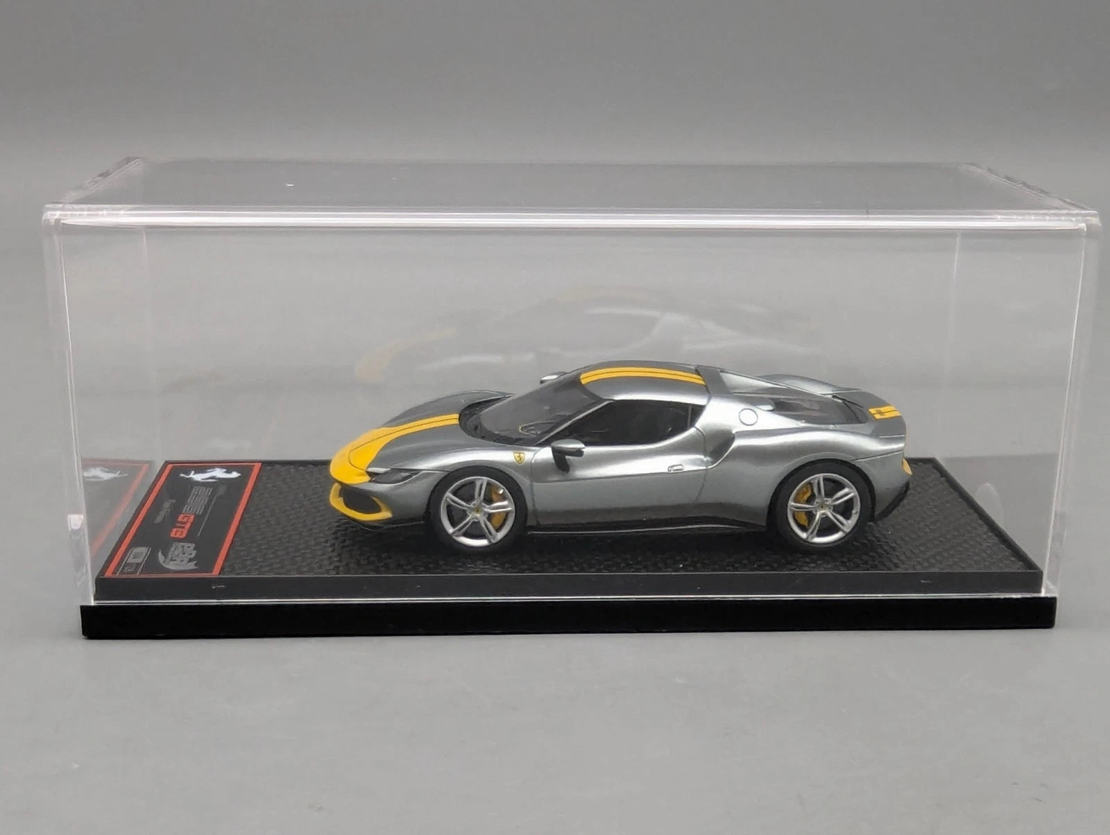 Modellautos 1:43 BBR Concept43 Ferrari 296 Assetto Fiorano Grigio Coburn mit OVP