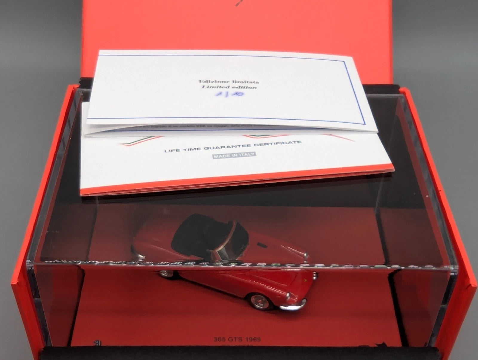 Modellautos 1:43 BBR Ferrari 365 GTS 1969 Gooding Auction 2008 Ltd 01/10 mit OVP