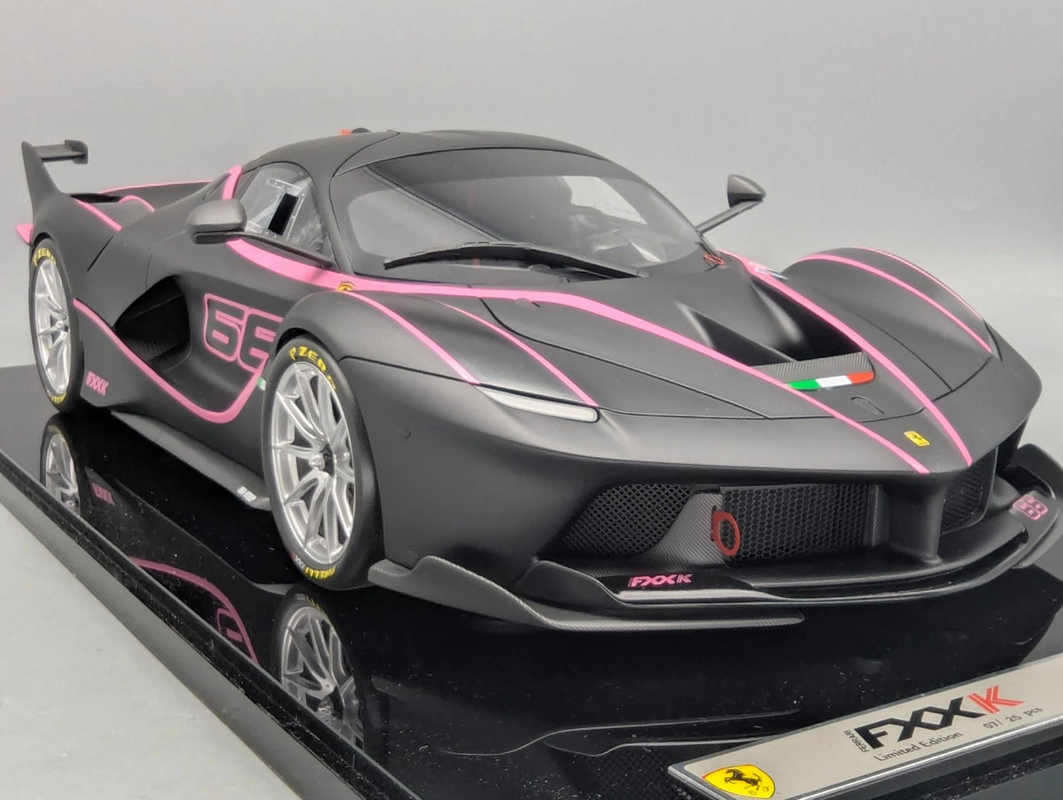 Modellautos 1:12 BBR Ferrari FXX-K Car #6 Nero Matt Ltd 07/25 in Vitrine OVP