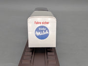 Lkw Modell H0 1:87 Brekina Mercedes Benz L 322 Koffer Lastwagen mit Anhänger OVP