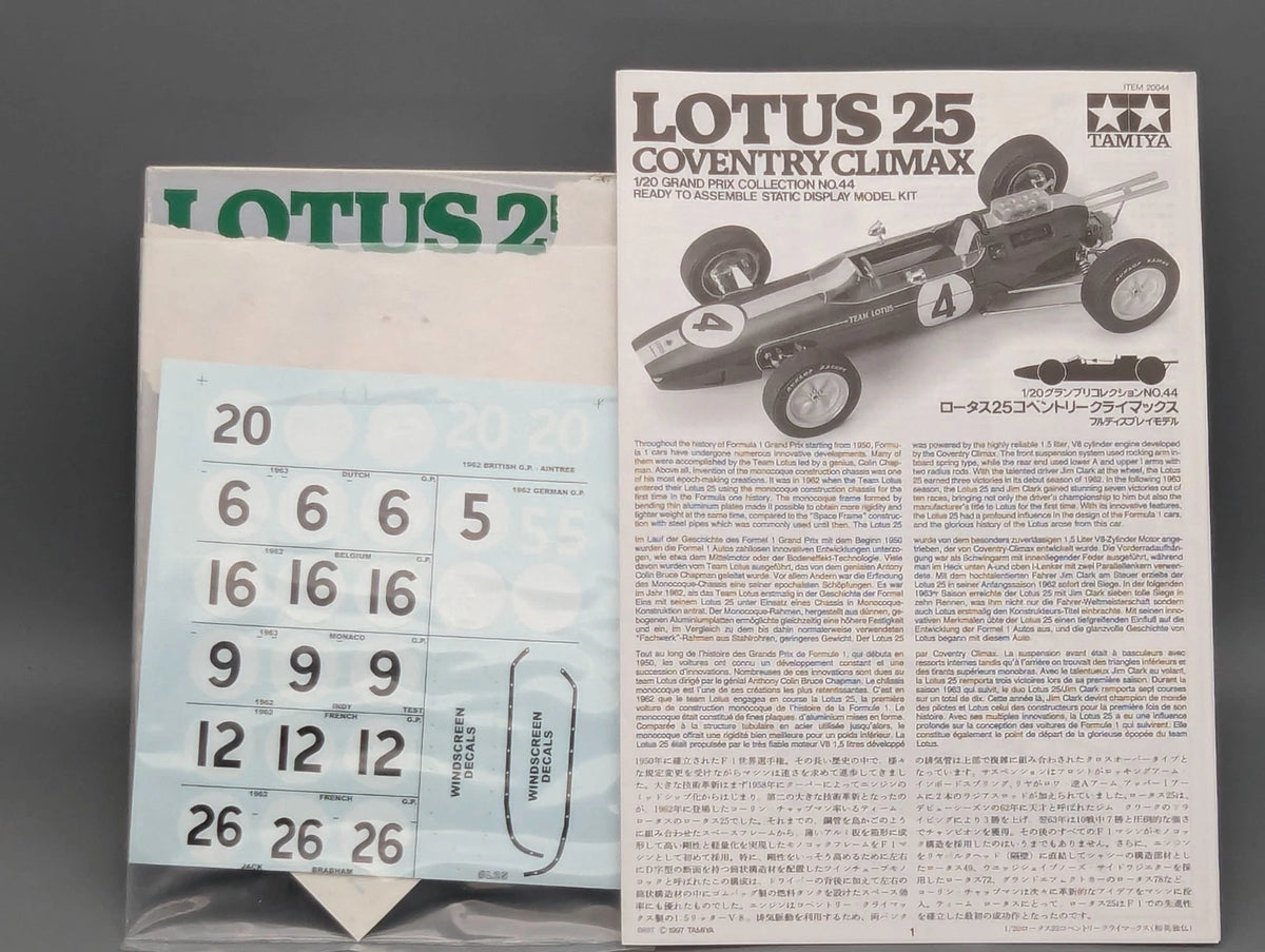 Modellautos Bausatz 1:20 Tamiya Lotus 25 Coventry Climax mit OVP