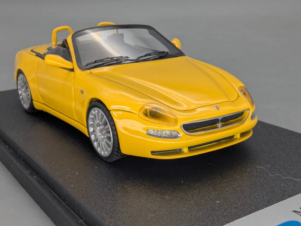 Modellautos 1:43 BBR Maserati 4200 Spyder 2001 Gelb mit OVP