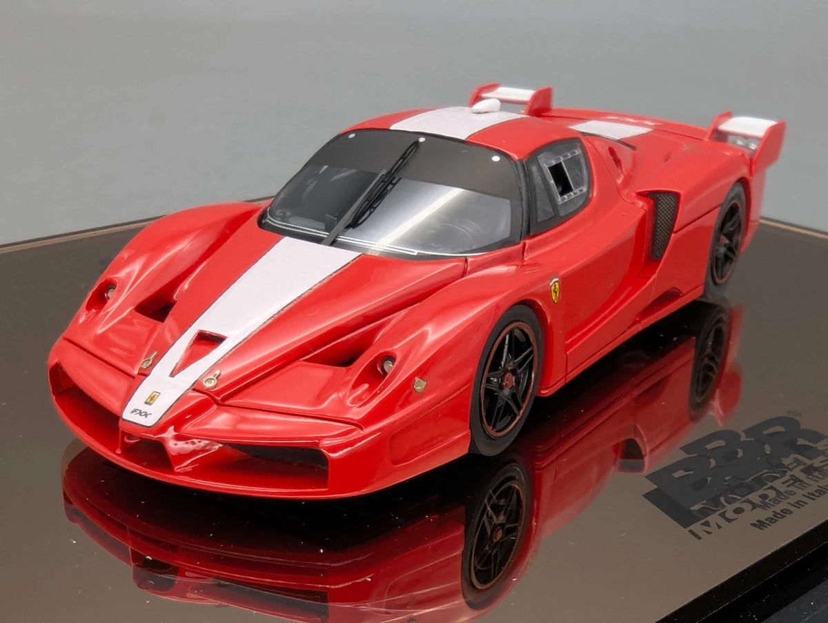 Modellautos 1:43 BBR Ferrari FXX 2006 Rot 005/150 Spiegelplatte Vitrine OVP