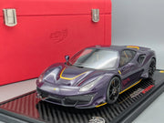 Modellautos 1:18 BBR Ferrari 488 Pista 2018 Violet Ltd 03/05 Stck in OVP