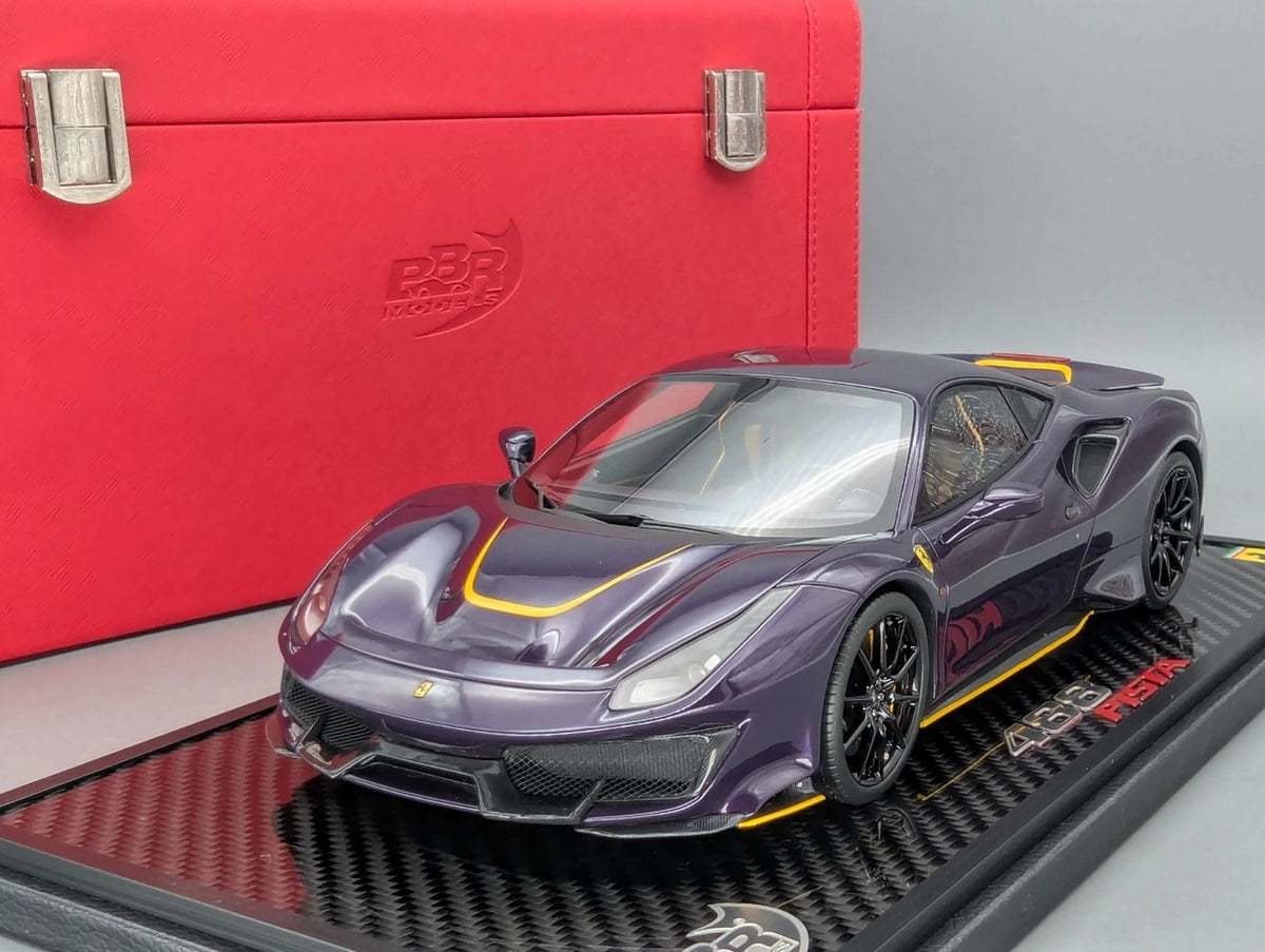 Modellautos 1:18 BBR Ferrari 488 Pista 2018 Violet Ltd 03/05 Stck in OVP