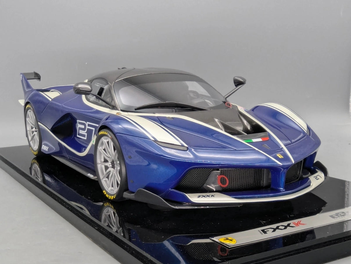 Modellautos 1:12 BBR Ferrari FXX-K 2014 Car #27 Blue UNIKAT Ltd 01/01 OVP