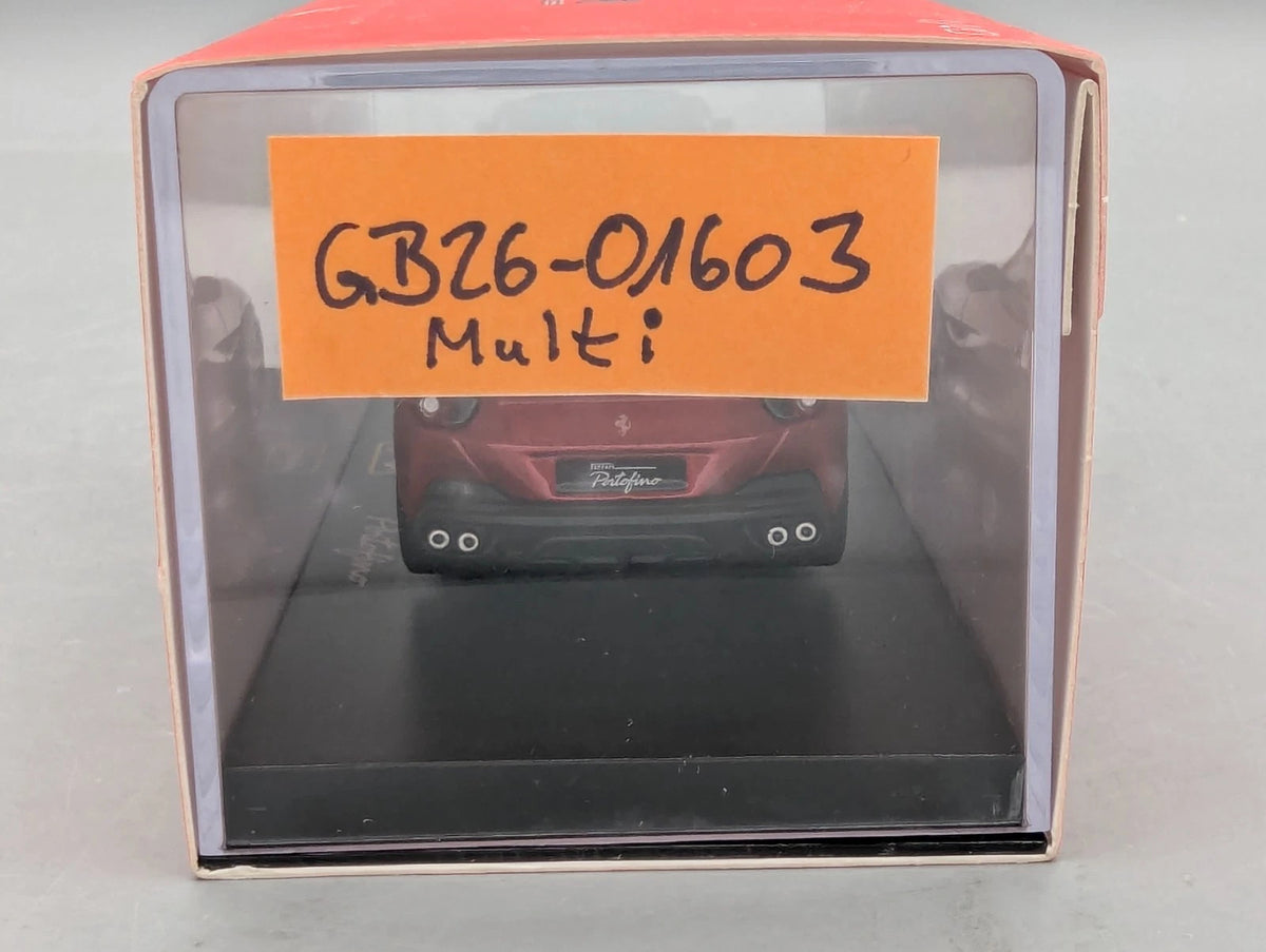 Modellautos 1:43 Bburago Ferrari Portofino Rot Metallic in Vitrine mit OVP