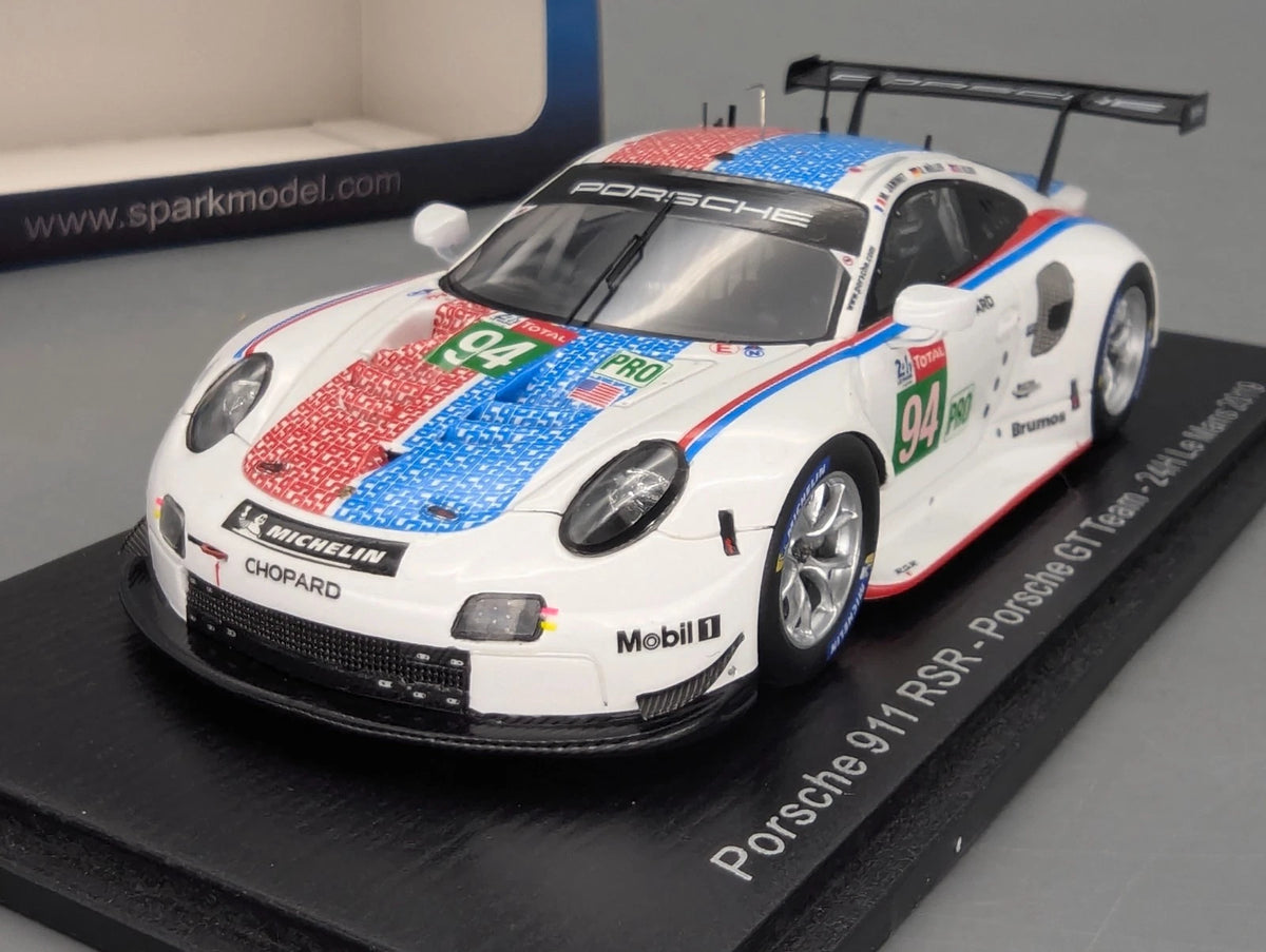 Modellautos 1:43 Spark S7939 Porsche 911 RSR 24h Le Mans 2019 #94 mit OVP