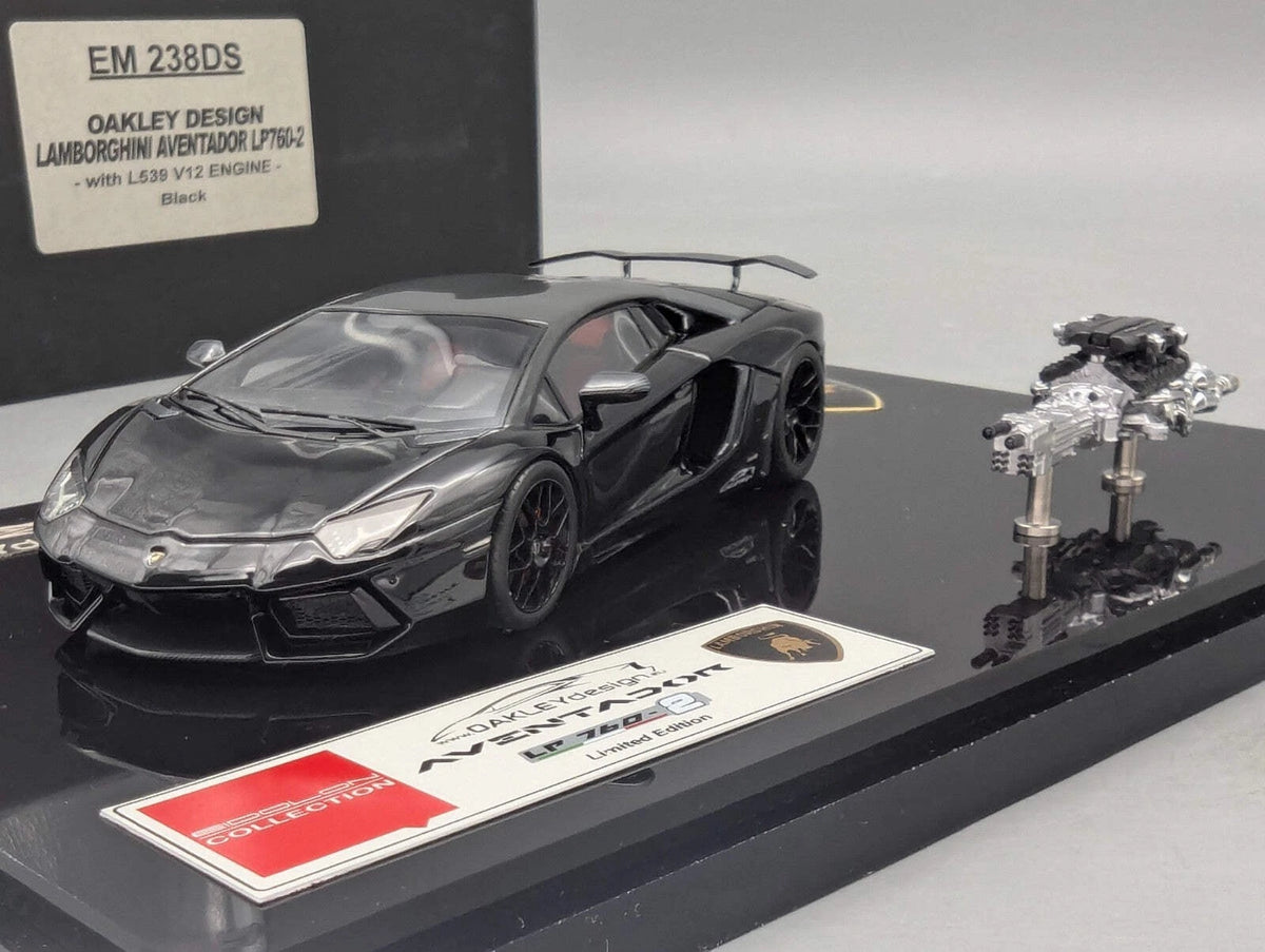 Eidolon Make Up 1:43 Lamborghini Aventador LP760-2 Engine Set Oakley Black OVP