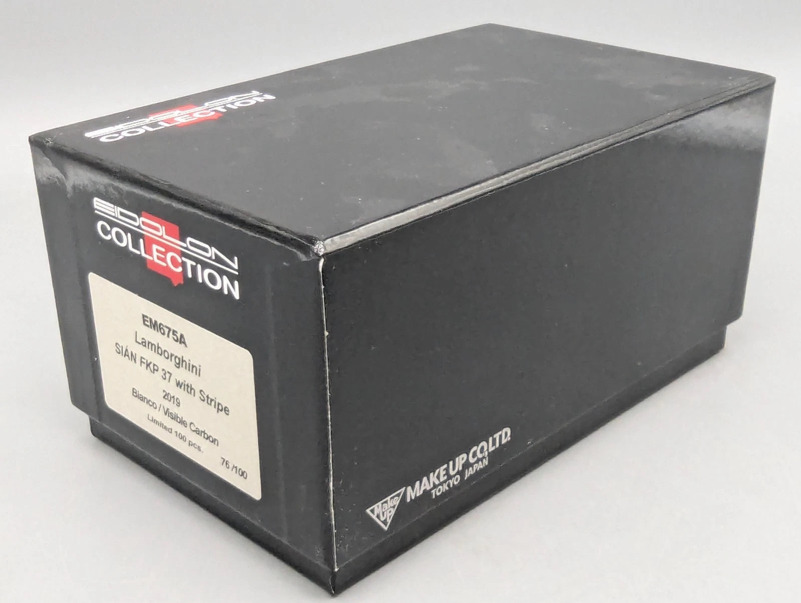 Eidolon Make Up 1:43 Lamborghini Sian FKP 37 with Stripe 2019 Bianco 76/100 OVP
