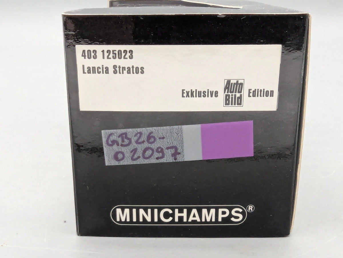 Modellautos 1:43 Minichamps Lancia Stratos Autobild Edition mit OVP