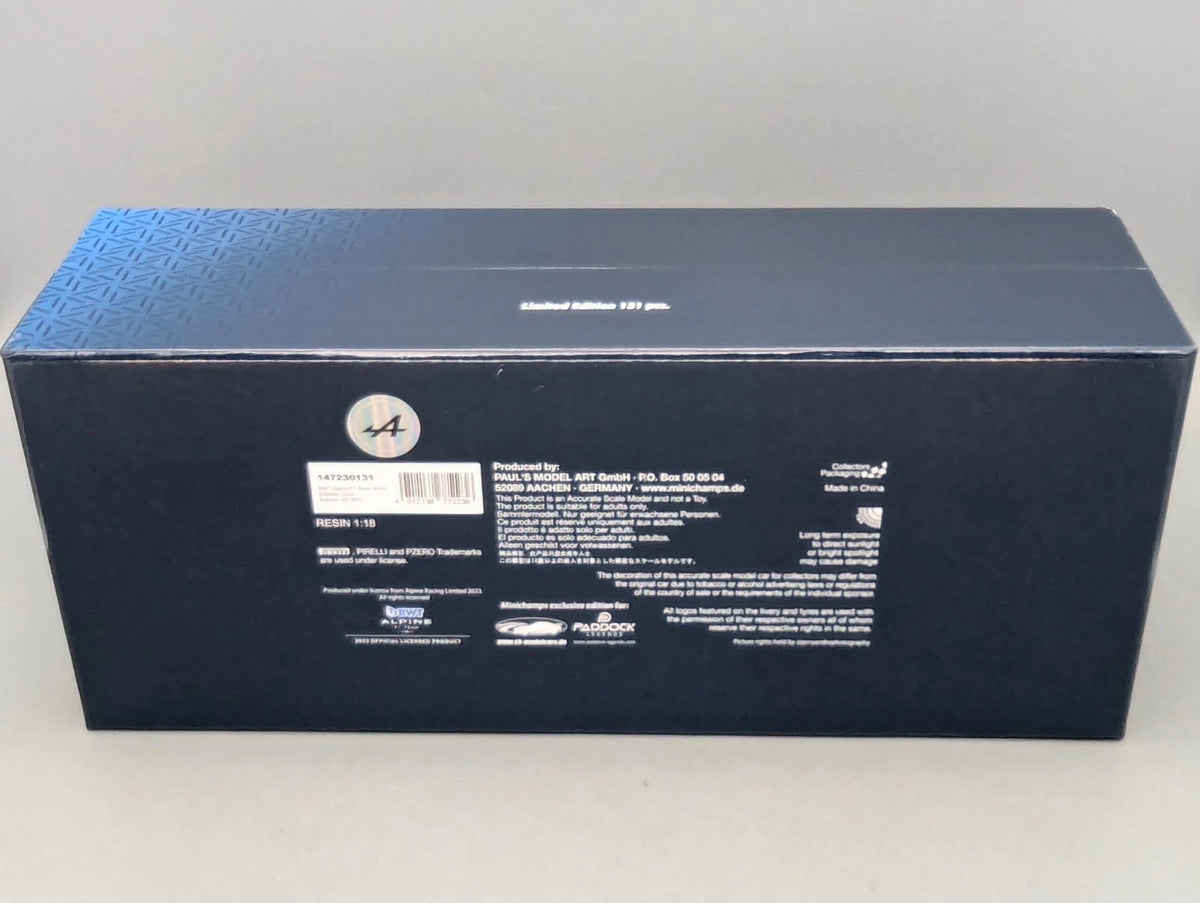 Modellautos 1:18 Minichamps BWT Alpine F1 Bahrain 2023 #31 Esteban Ocon mit OVP