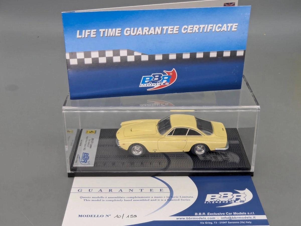 Modellautos 1:43 BBR Ferrari 250 GT S/N 4335 Ltd 010/159 Sun Yellow mit OVP