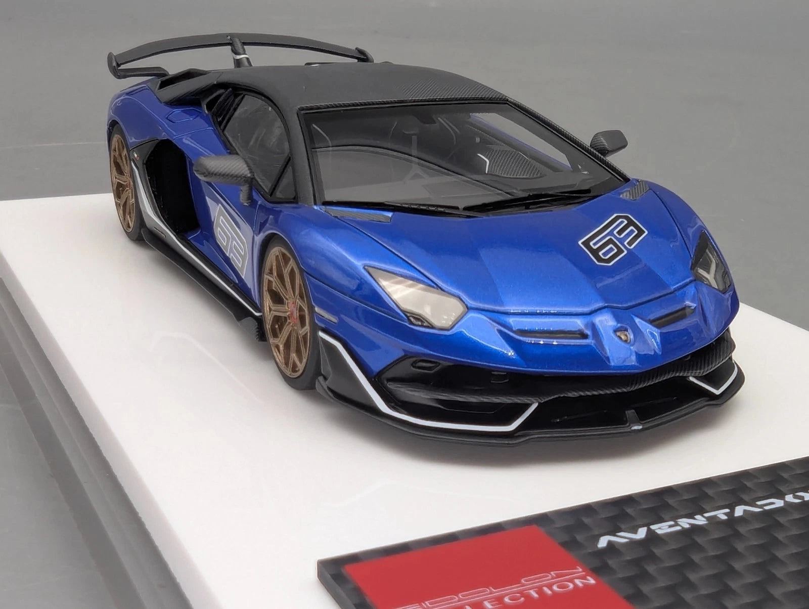 Eidolon Make Up 1:43 Lamborghini Aventador SVJ 63 2018 #63 Blu Ltd 57/63 OVP
