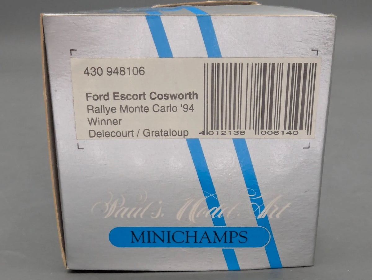 Modellautos 1:43 Minichamps Ford Escort Cosworth WINNER RMC 1994 #6 OVP