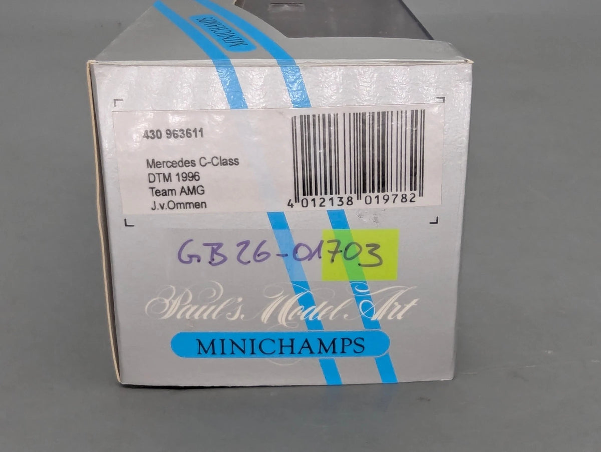 Modellautos 1:43 Minichamps Mercedes Benz C Klasse DTM 1996 AMG #11 v. Ommen OVP